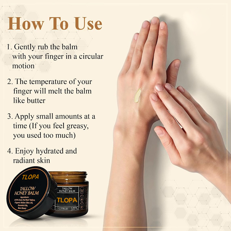 TLOPA® Orange Flavoured Organic Tallow Moisturising Honey Balm(upsell)