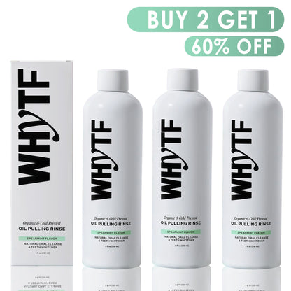 🔥Last 3 hours 60% off：Spearmint Oil Pulling Rinse - Natural Whitening & All-Day Fresh Breath
