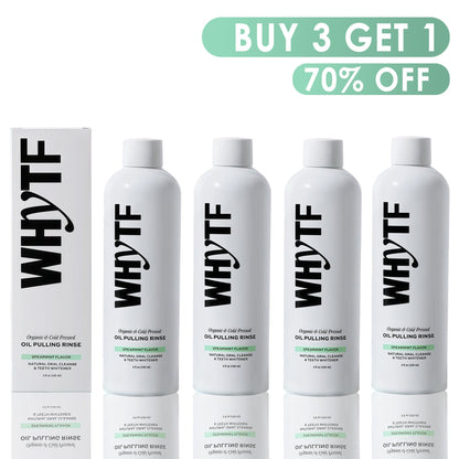 🔥Last 3 hours 60% off：Spearmint Oil Pulling Rinse - Natural Whitening & All-Day Fresh Breath